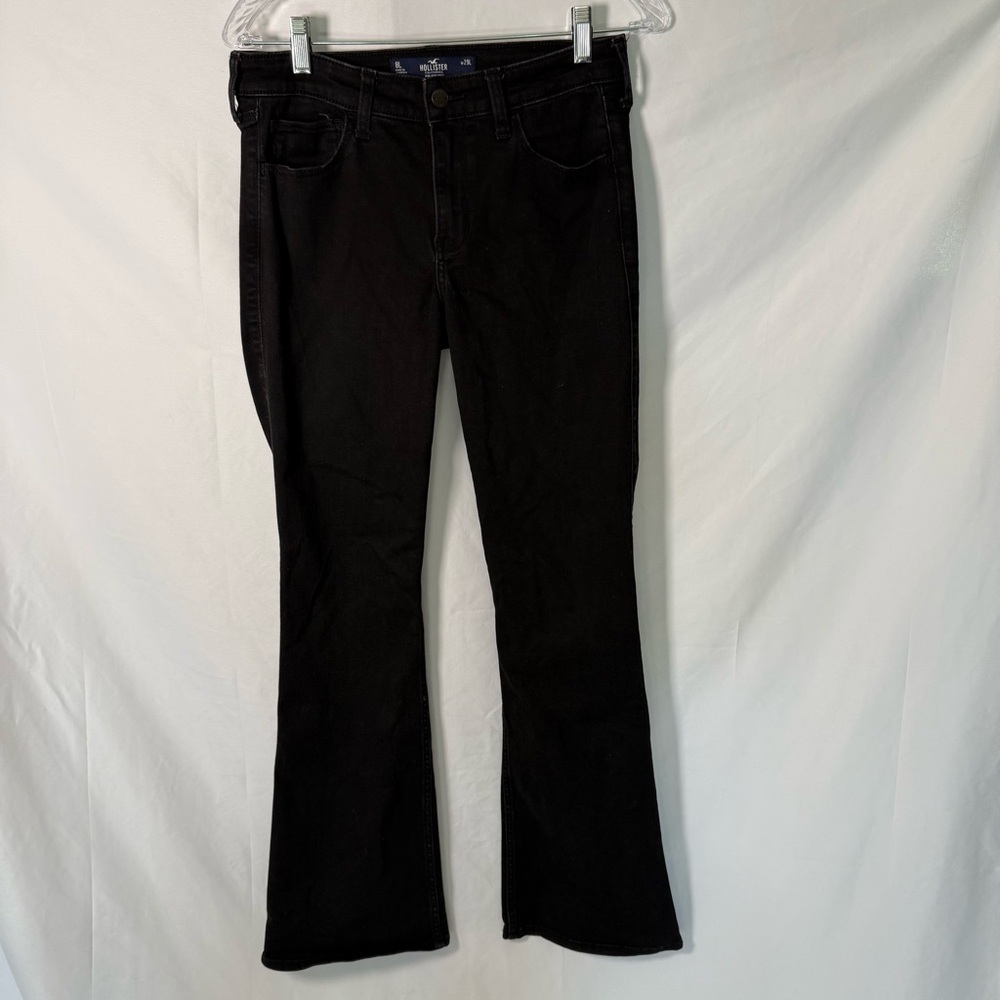 Hollister 8L Flare Mid Rise Boot Jeans Black W29 8 Long